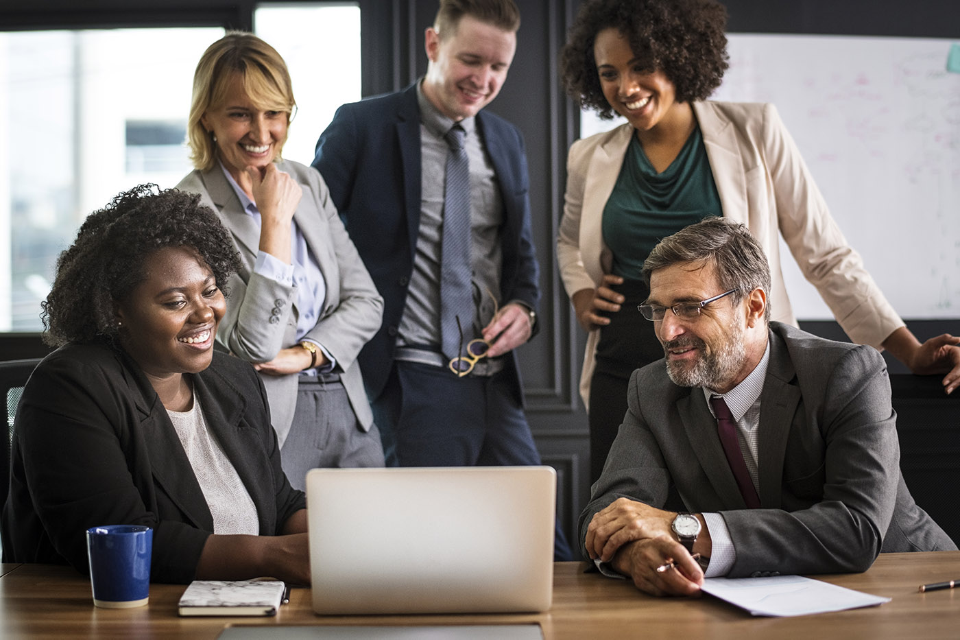 Business people in a video call meeting IT Services Eugene Oregon